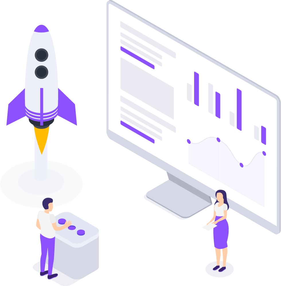 Man using a computer