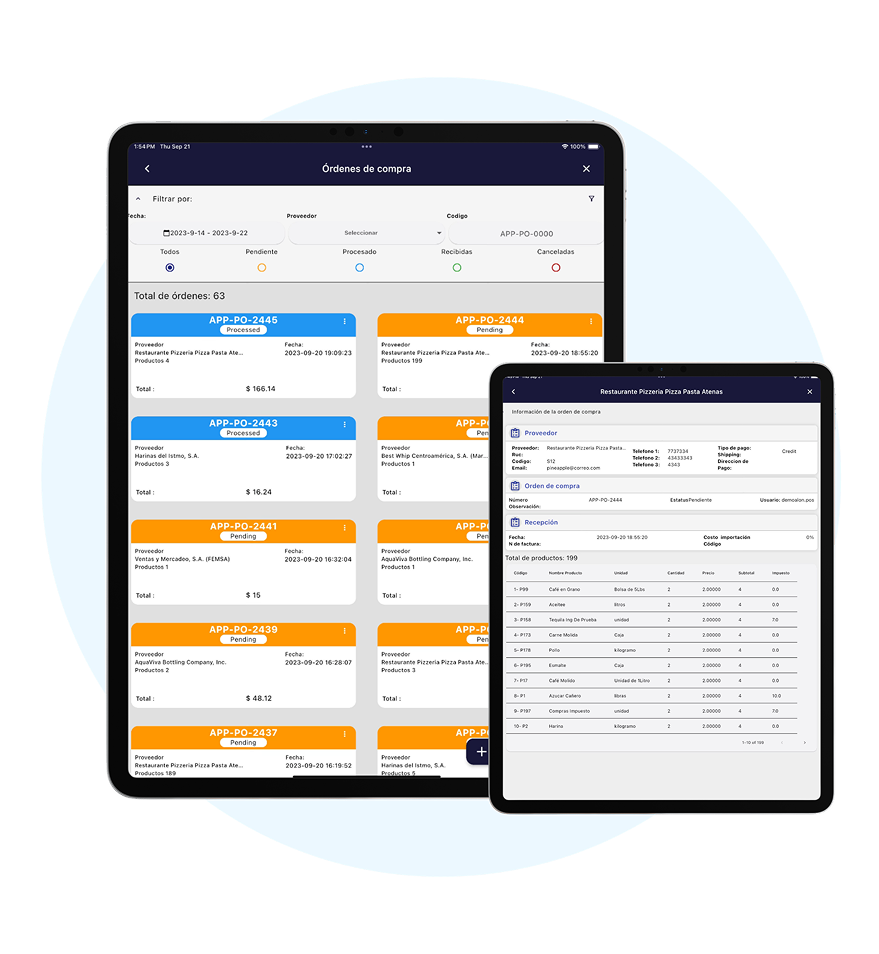 Lleva el control de  tus productos al dia.